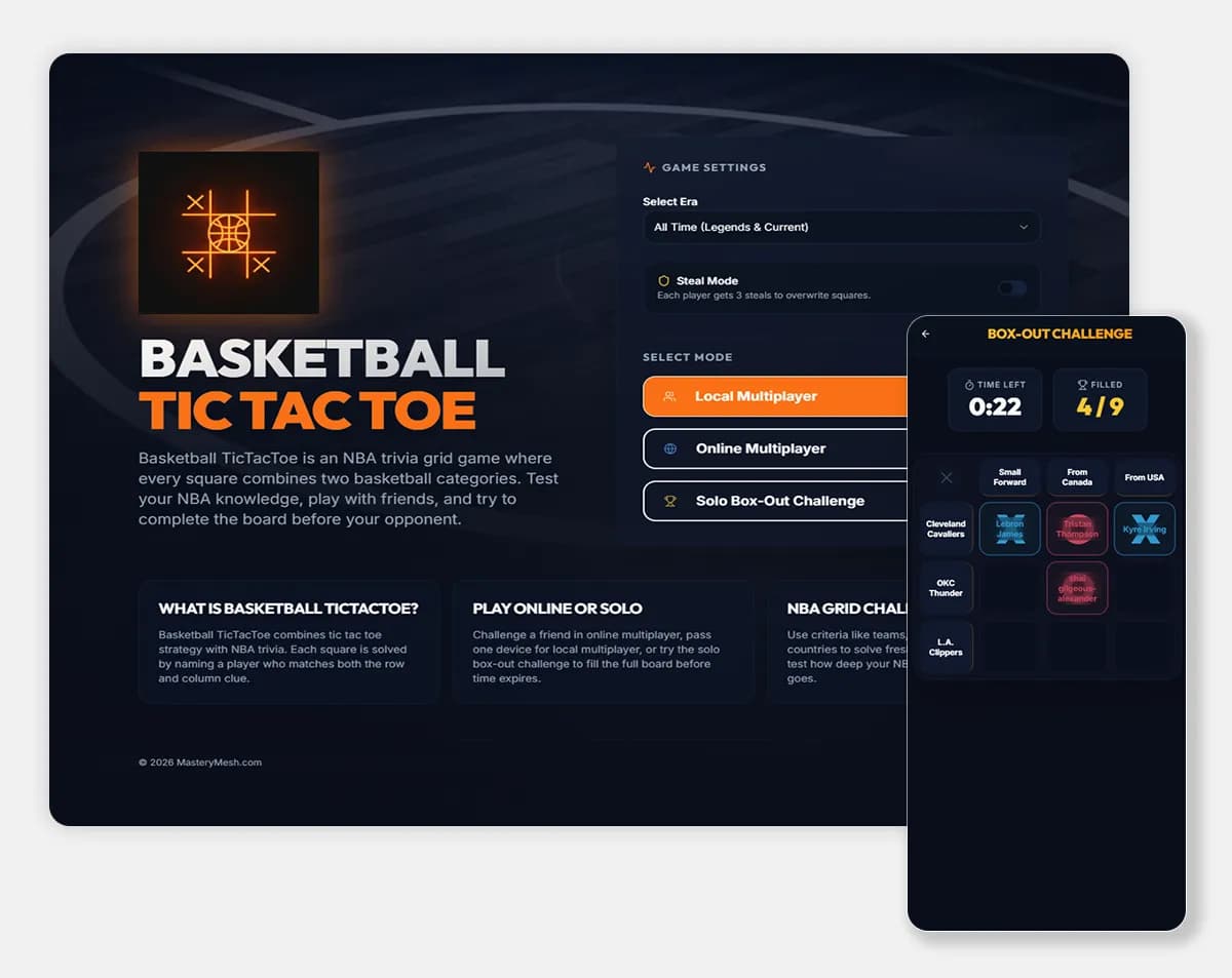 Basketball TicTacToe