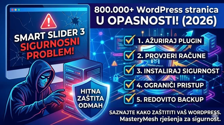 Smart Slider 3 sigurnosni problem (2026) – Kako zaštititi WordPress