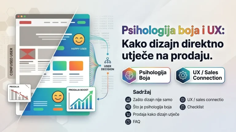 Psihologija boja i UX: Kako dizajn direktno utječe na prodaju.
