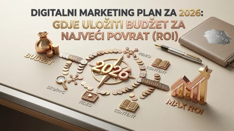 Digitalni marketing plan za 2026: Gdje uložiti budžet za najveći povrat (ROI)