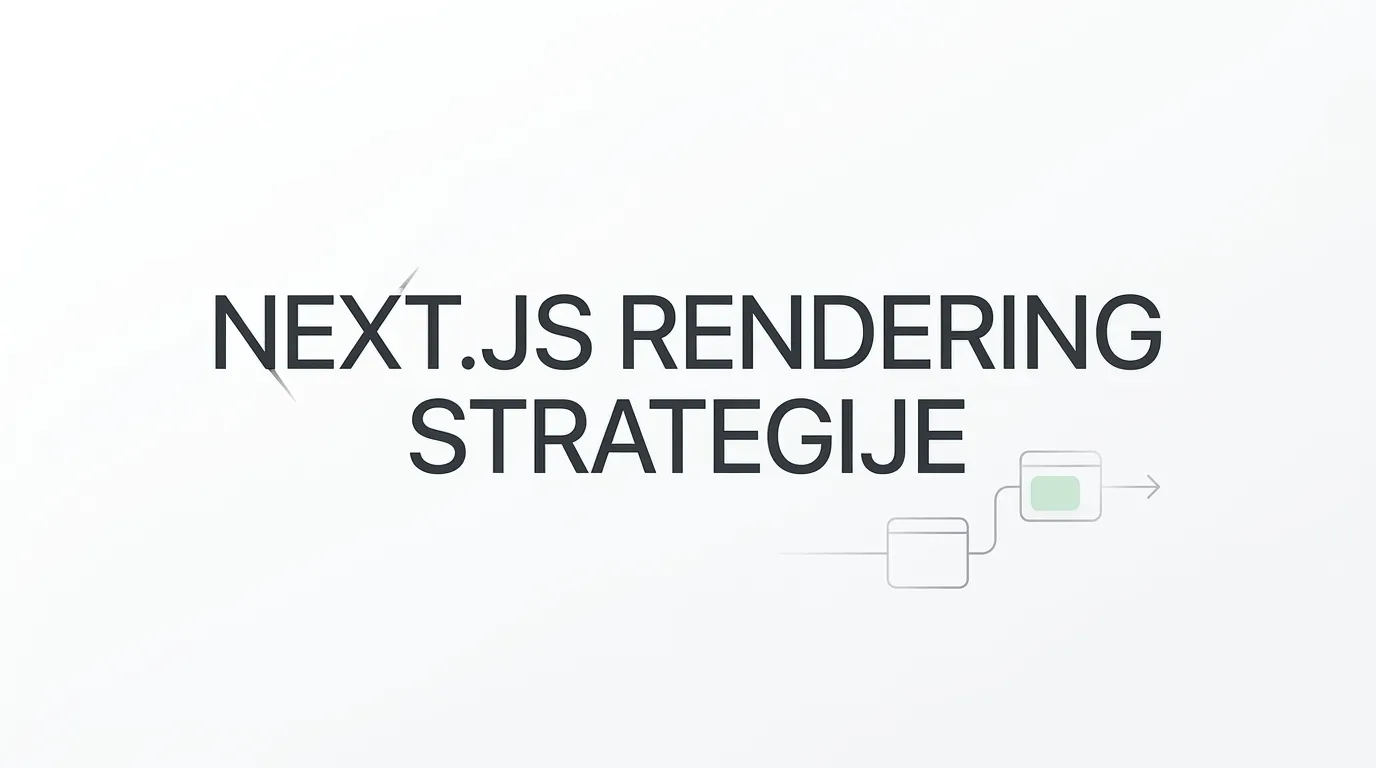 Next.js Rendering Strategije Objašnjene na Jednom Mjestu