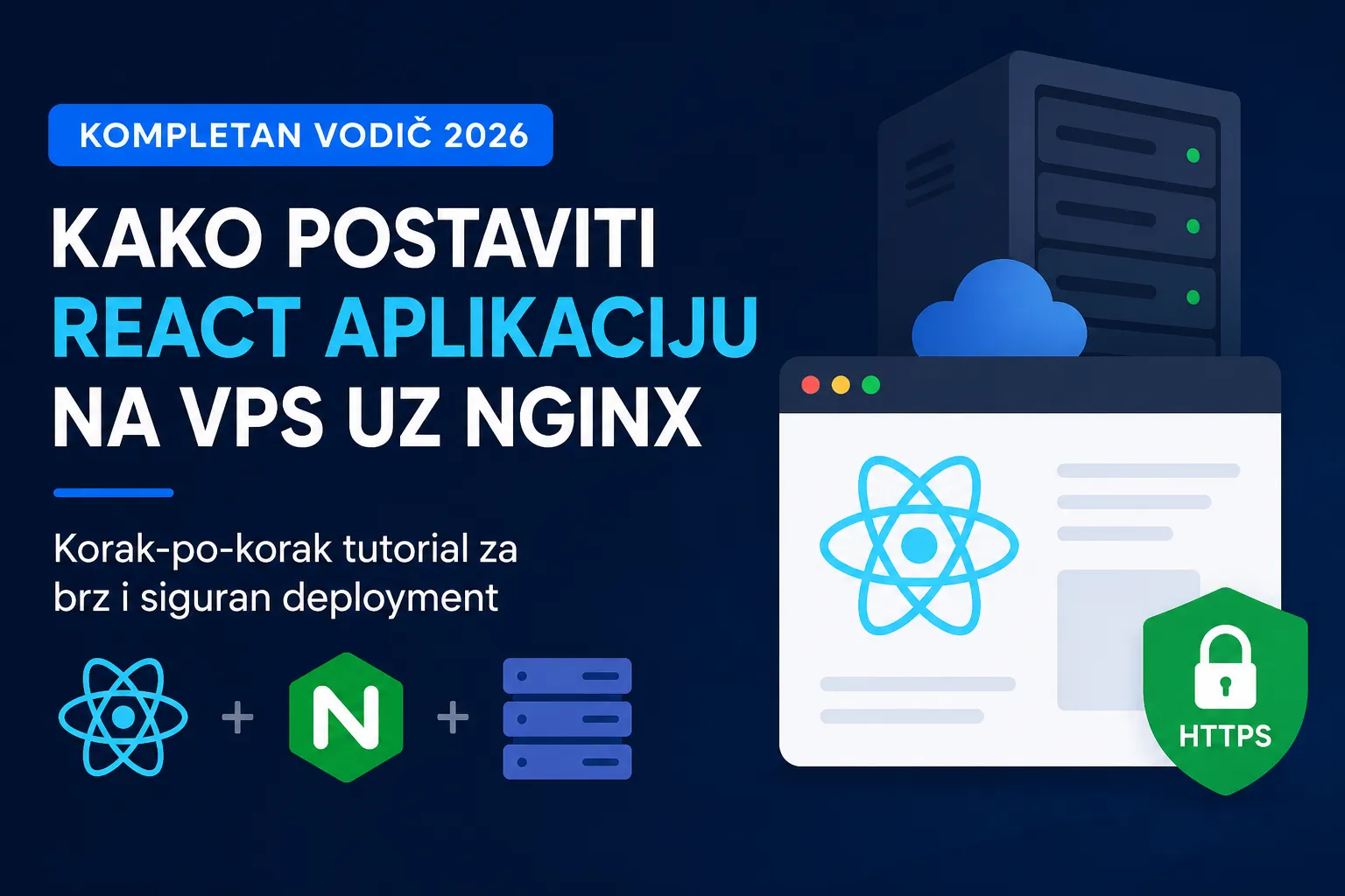 Kako postaviti React aplikaciju na VPS uz Nginx (2026)